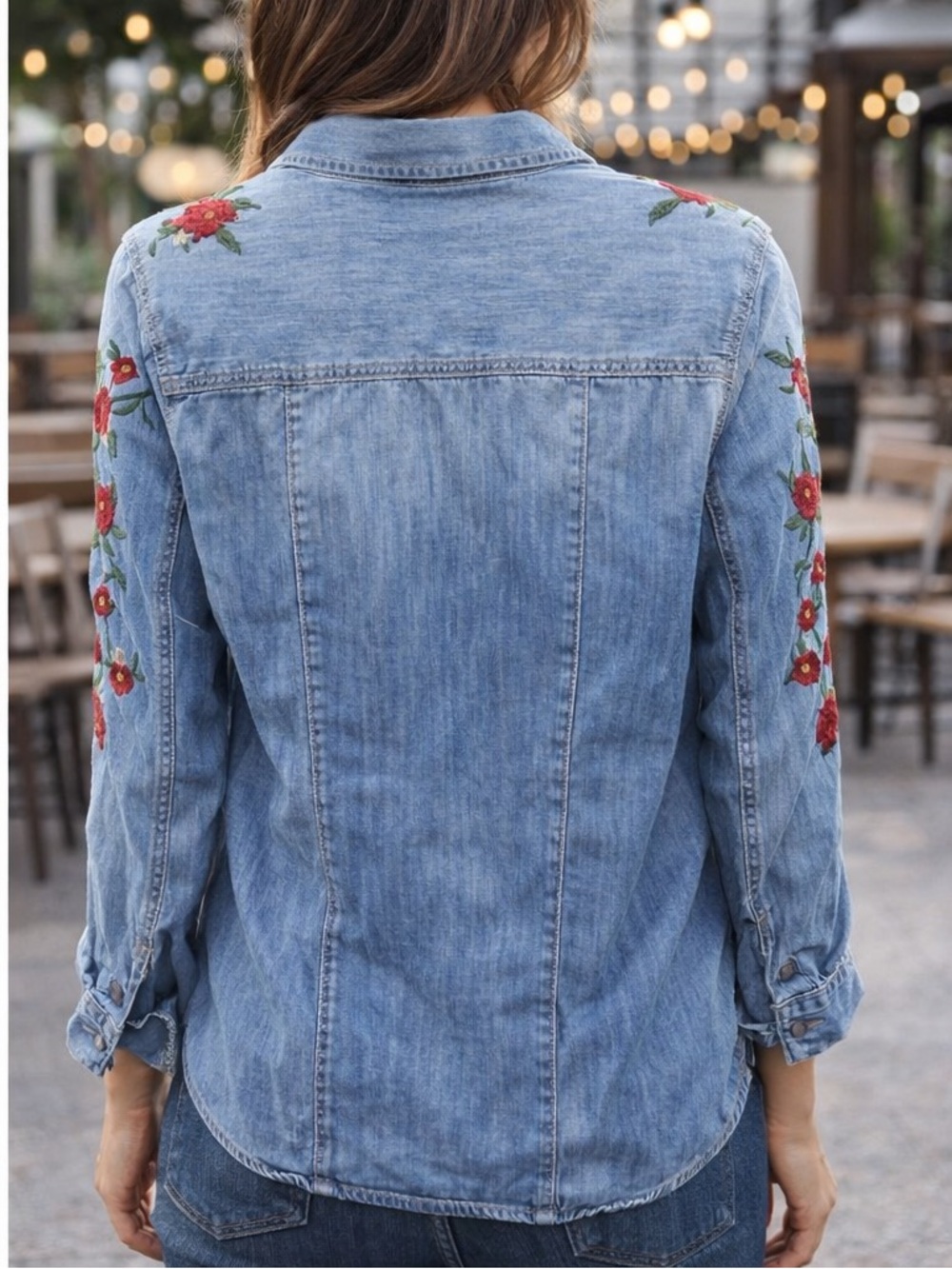 🔴SOLD🔴Mavi Embroidered Denim Shirts - Picture 2 of 4